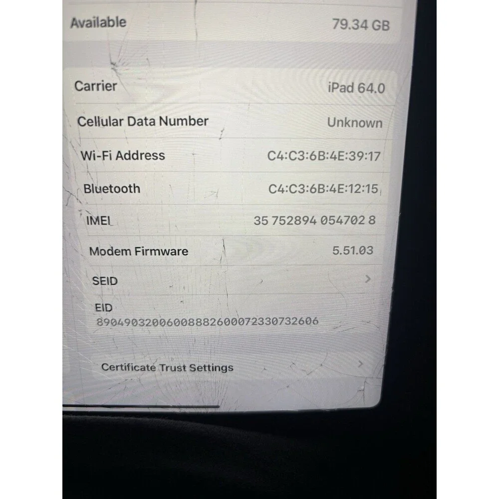 iPad Pro 11 3rd Gen 128GB Cellular • SEE DESCRIPTION • Runs Great